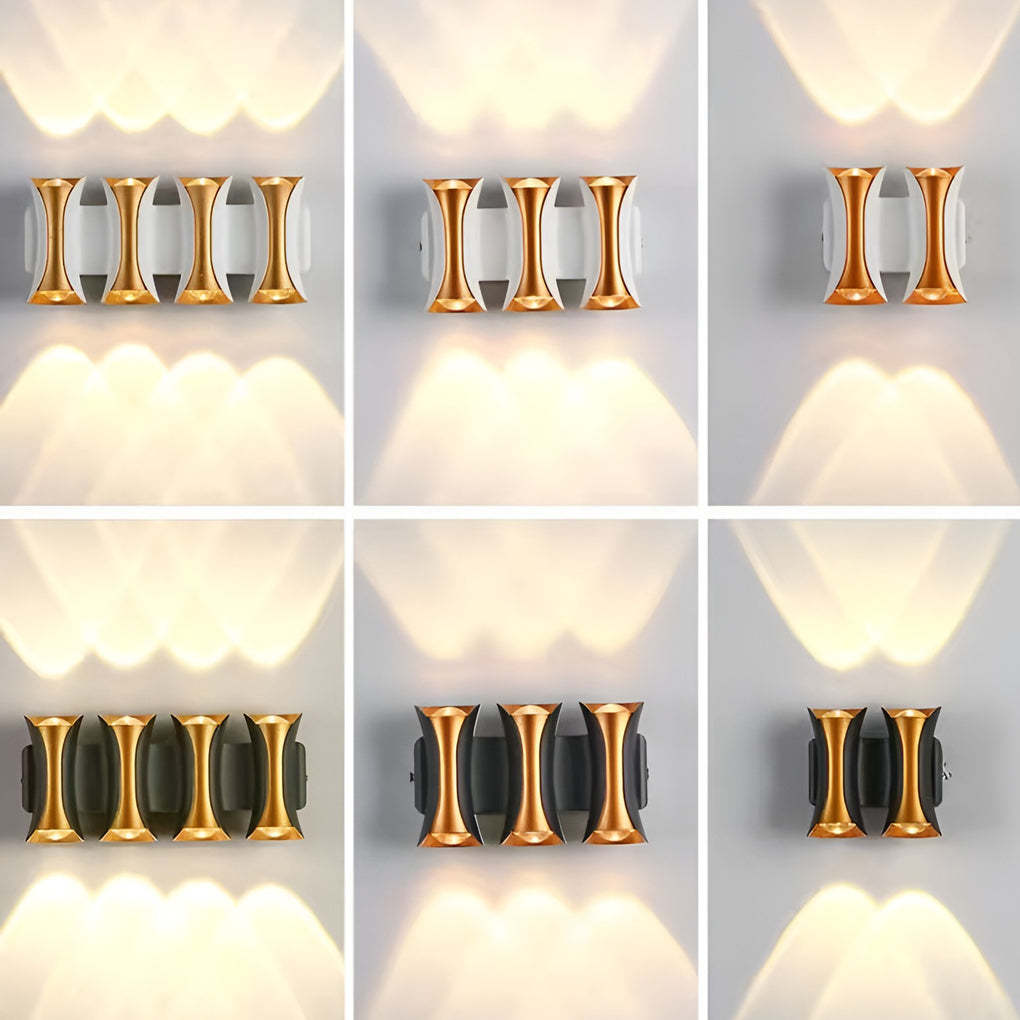 Waterproof Up and Down Lights LED Modern Outdoor Wall Sconce Lighting-Lighom