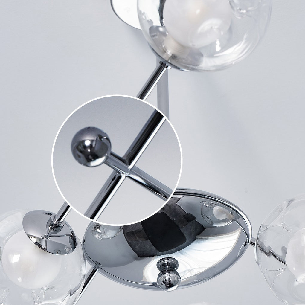 Minimalist Dimmable Glass Globe American Chandelier