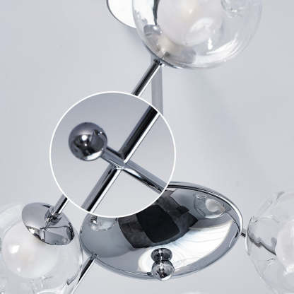 Minimalist Dimmable Glass Globe American Chandelier