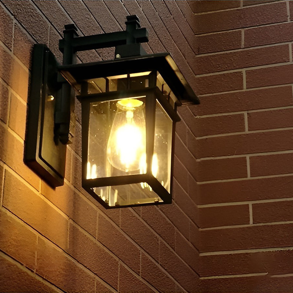 Glass LED Retro Outdoor Wall Sconce