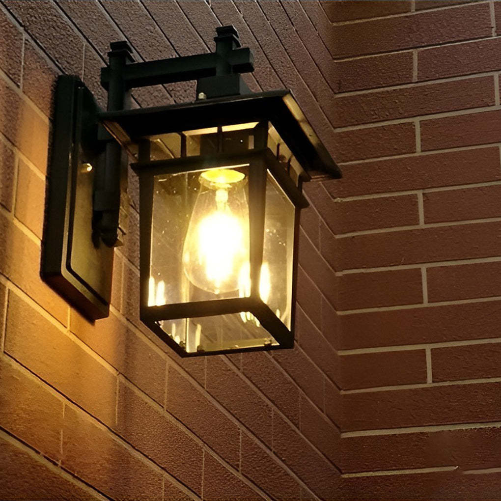 Glass LED Retro Outdoor Wall Sconce