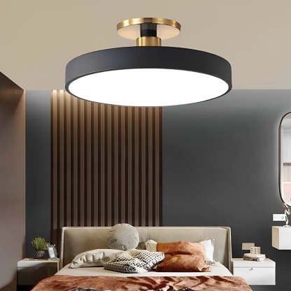 Modern Thick Circular LED Nordic Semi-Flush Mount