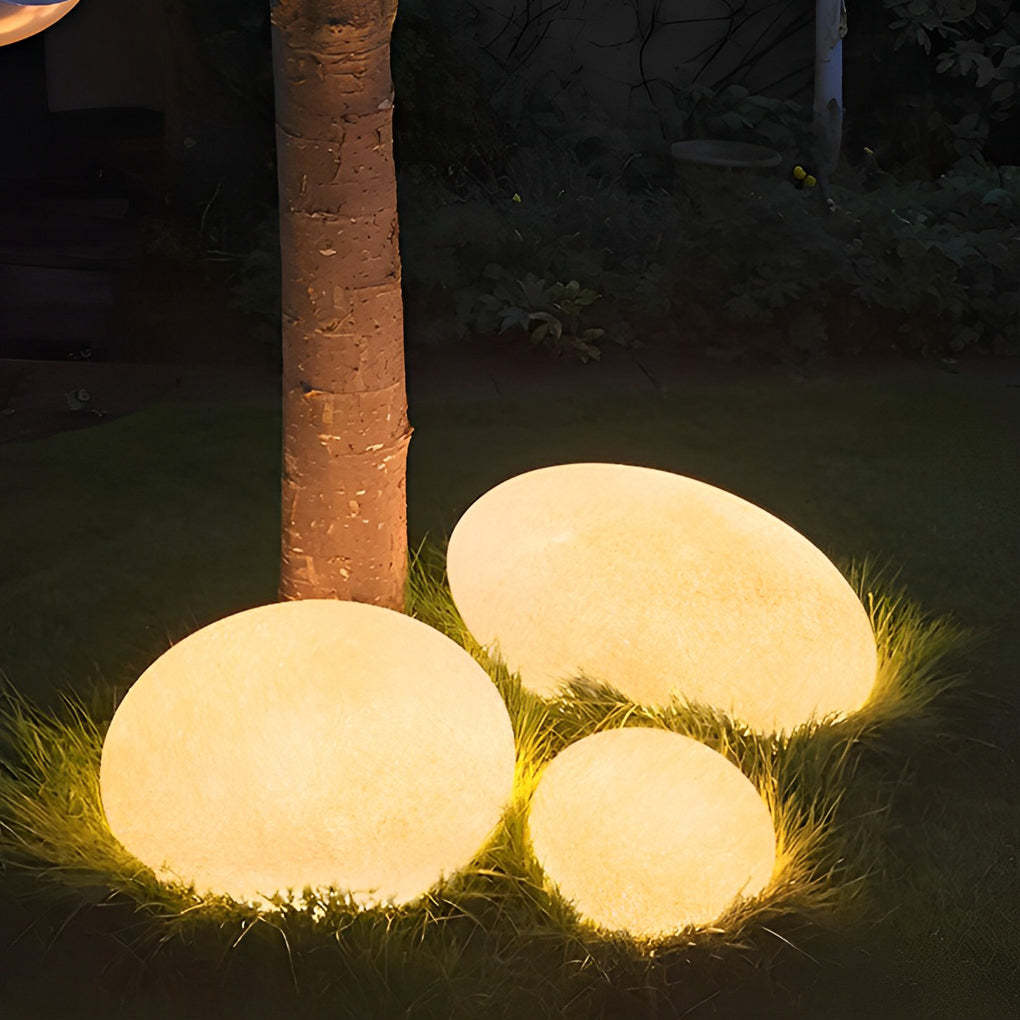 Resin Cobblestone LED Lawn Light Modern Waterproof Outdoor Landscape Lamp-Lighom
