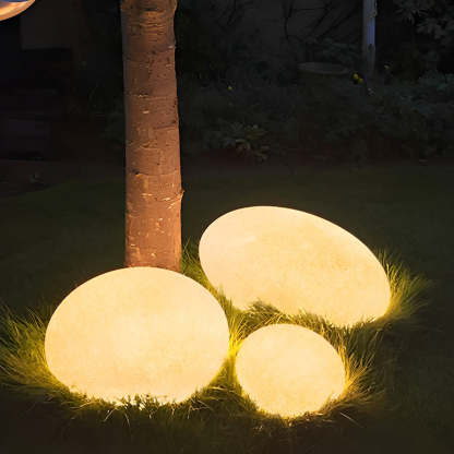 Resin Cobblestone LED Lawn Light Modern Waterproof Outdoor Landscape Lamp-Lighom