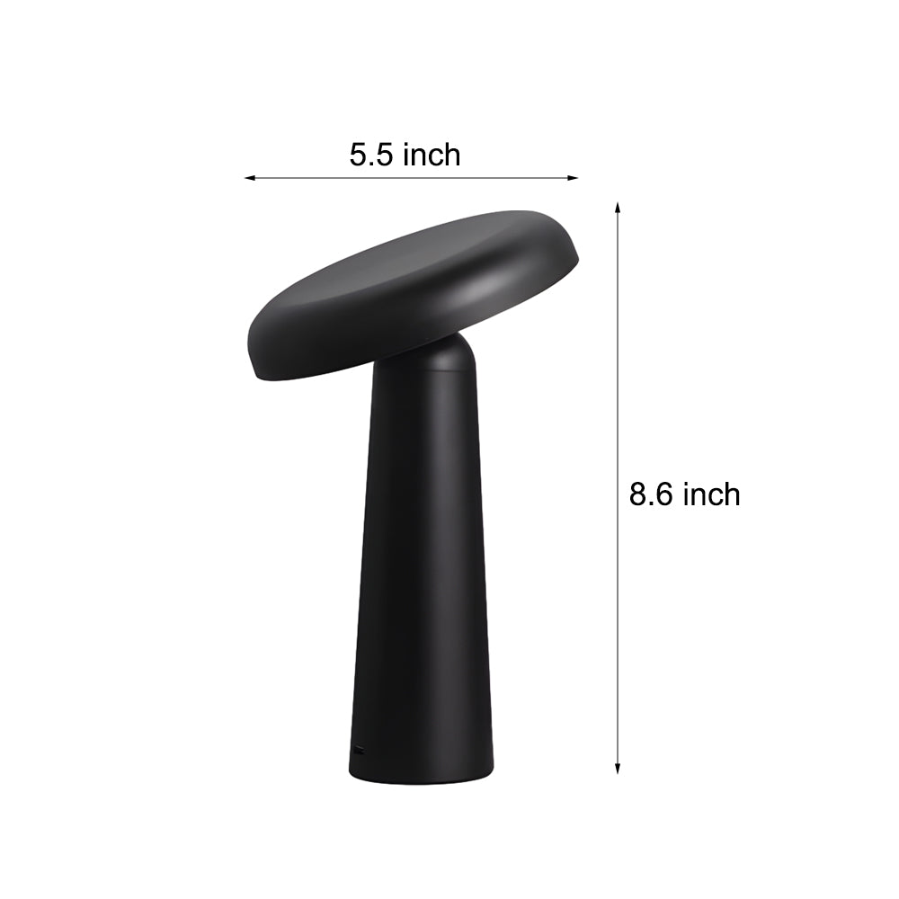 Tiltable Mushroom Touch USB Rechargeable Lamp