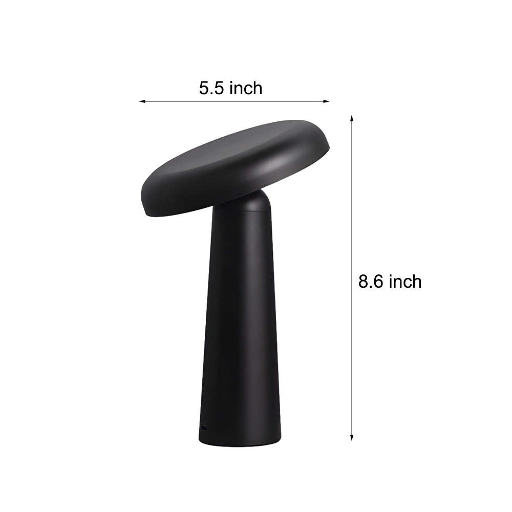 Tiltable Mushroom Touch USB Rechargeable Lamp