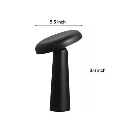 Tiltable Mushroom Touch USB Rechargeable Lamp