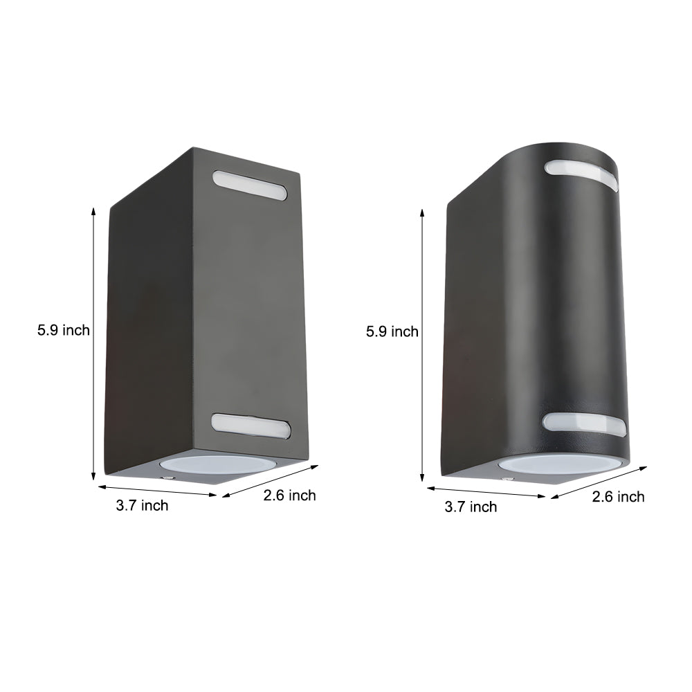 Simple Square Waterproof up and down Lighting LED Outdoor Wall Lights-Lighom