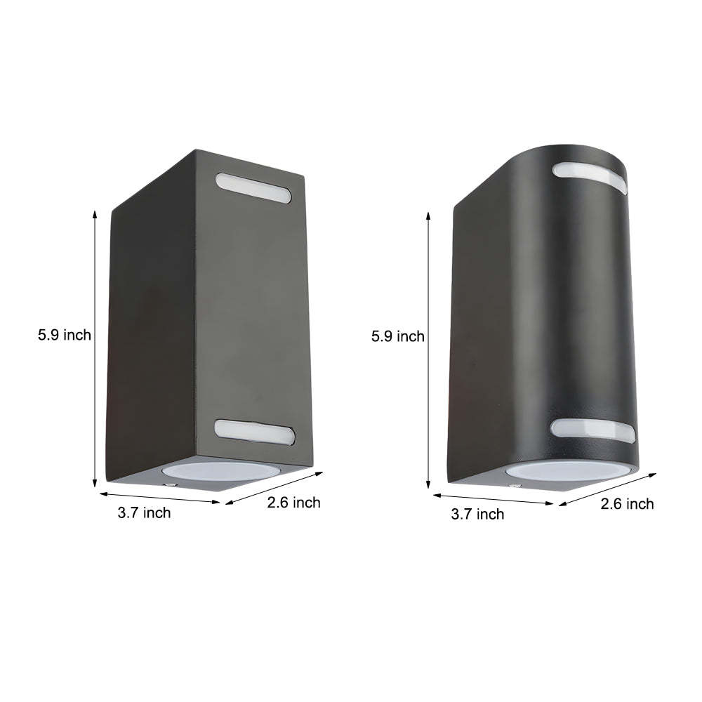 Simple Square Waterproof up and down Lighting LED Outdoor Wall Lights-Lighom