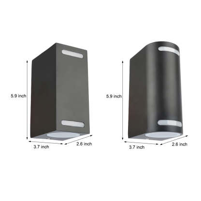 Simple Square Waterproof up and down Lighting LED Outdoor Wall Lights-Lighom