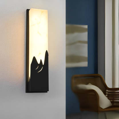 Rectangular Creative Scenery Waterproof LED Black Retro Sconces Lighting-Lighom