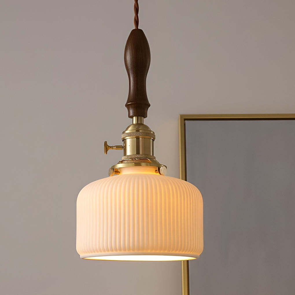Ceramic Copper 12W Nordic Plug-In Wall Lamp