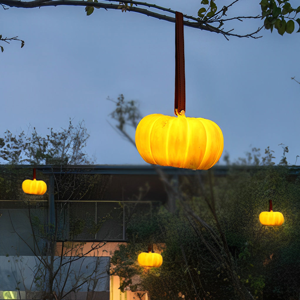 Portable Resin Pumpkin LED Waterproof USB Chargeable Outdoor Lights-Lighom