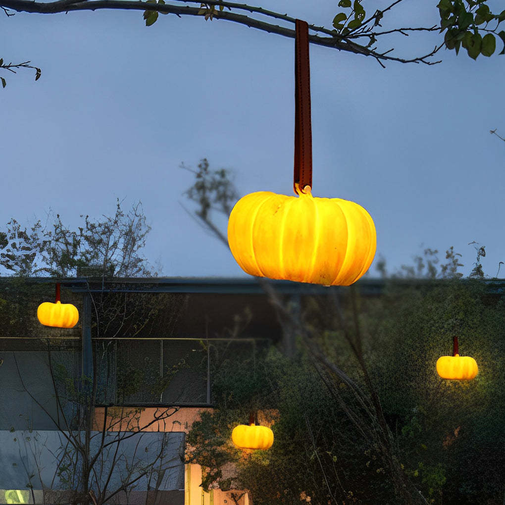 Portable Resin Pumpkin LED Waterproof USB Chargeable Outdoor Lights-Lighom