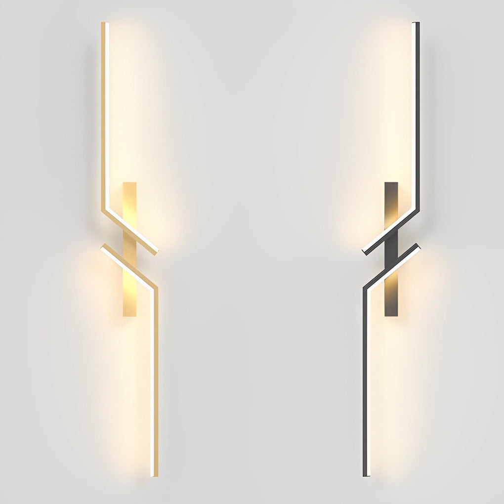 Irregular Symmetrical L Shape Creative LED Minimalist Wall Lamp Sconces Lighting-Lighom