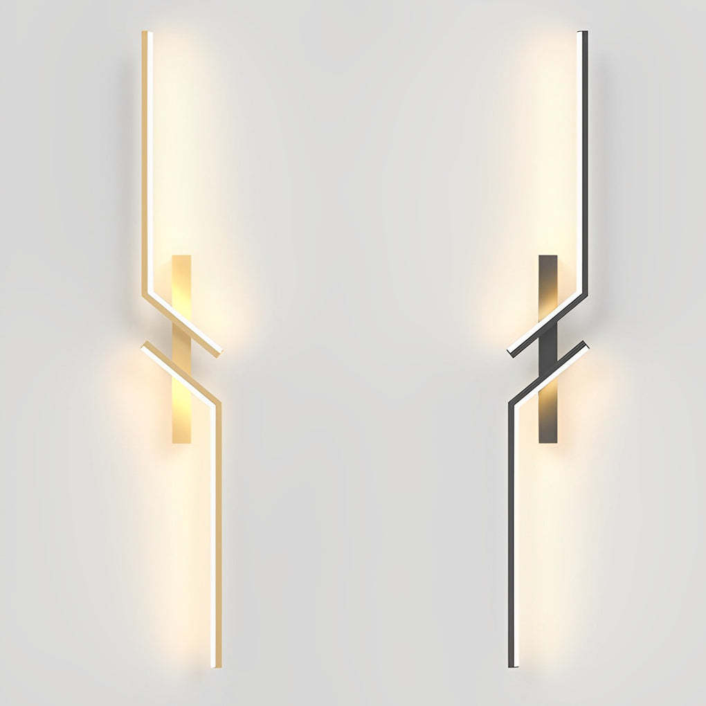 Irregular Symmetrical L Shape Creative LED Minimalist Wall Lamp Sconces Lighting-Lighom
