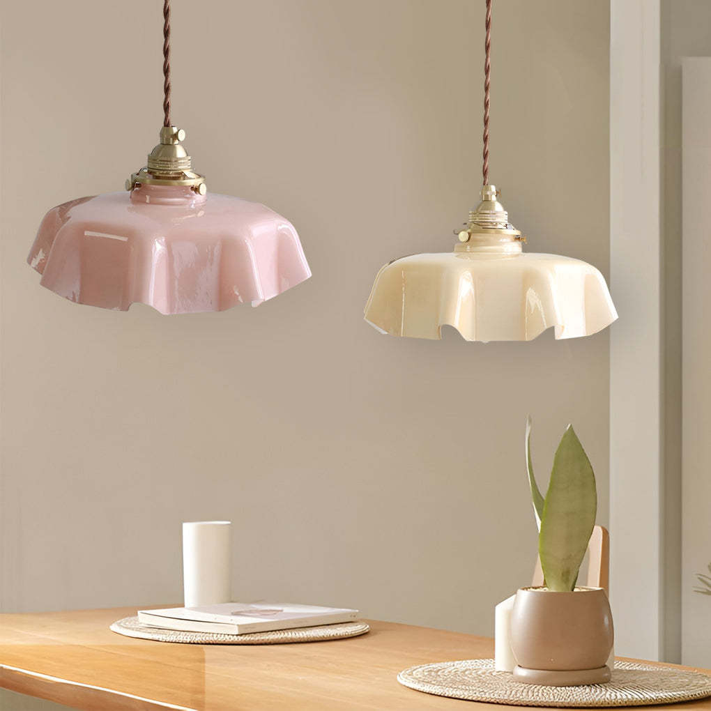 Round Glass LED Nordic Island Pendant