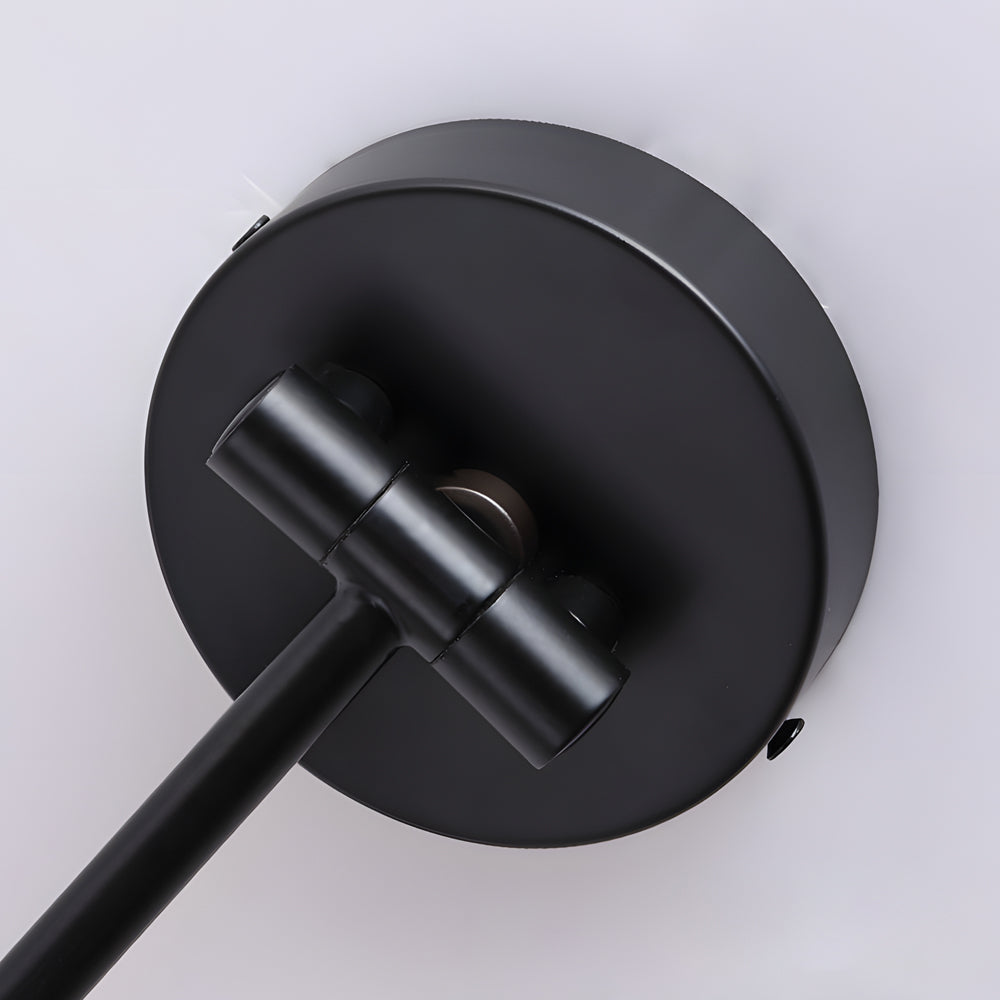 Cone Shaped Swing Arm Wall Sconces - 1-Light Wood Wall Mount Light-Lighom