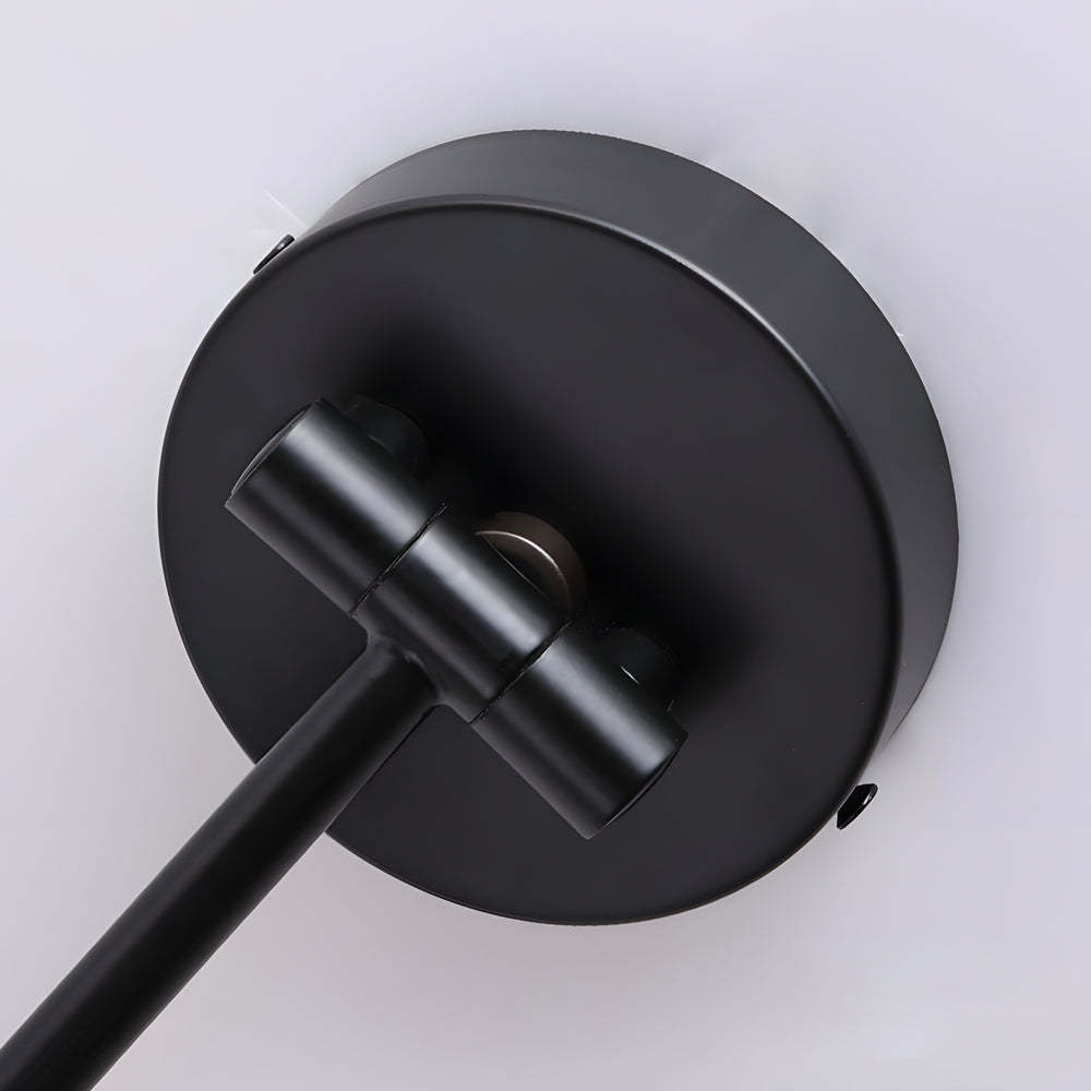 Cone Shaped Swing Arm Wall Sconces - 1-Light Wood Wall Mount Light-Lighom