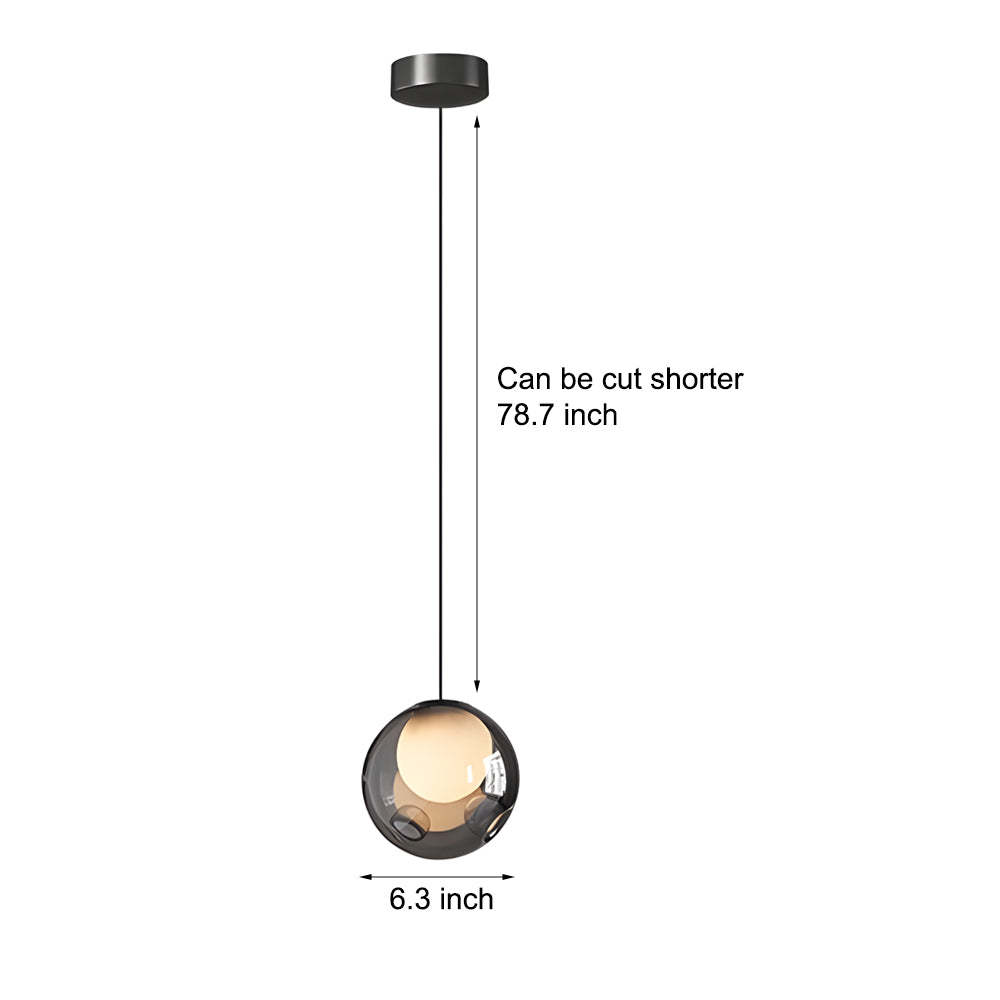 Glass Bubble Pendant Light