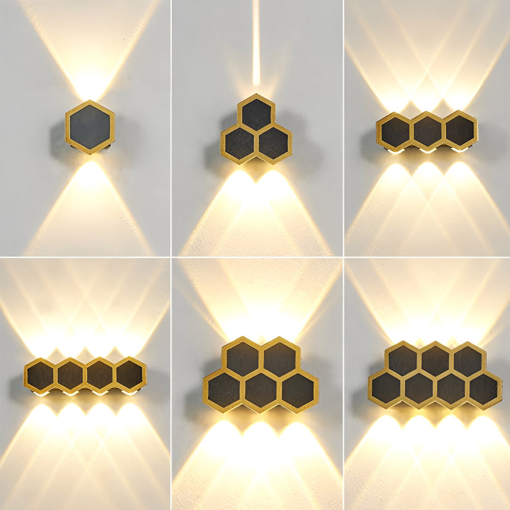 Beehive-shaped LED Up and Down Lights Waterproof Modern Wall Washer Light-Lighom