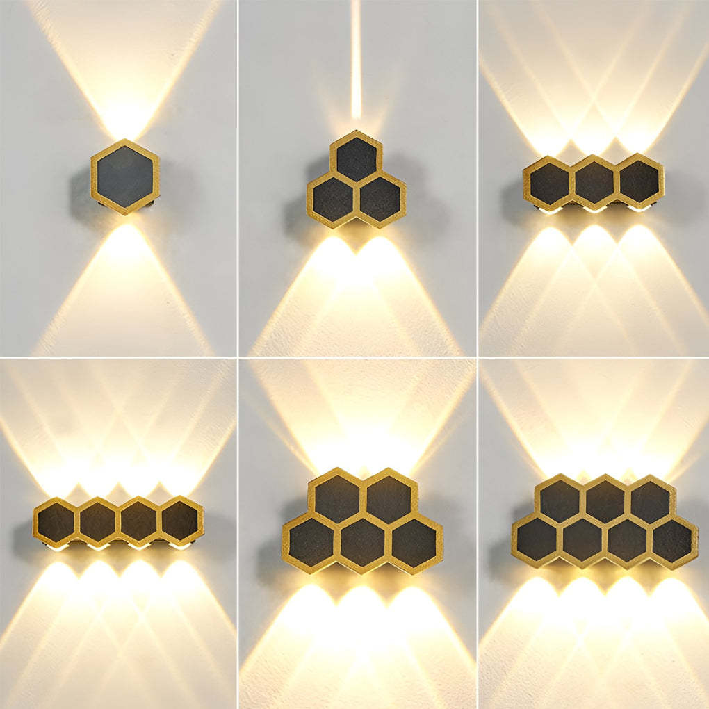 Beehive-shaped LED Up and Down Lights Waterproof Modern Wall Washer Light-Lighom