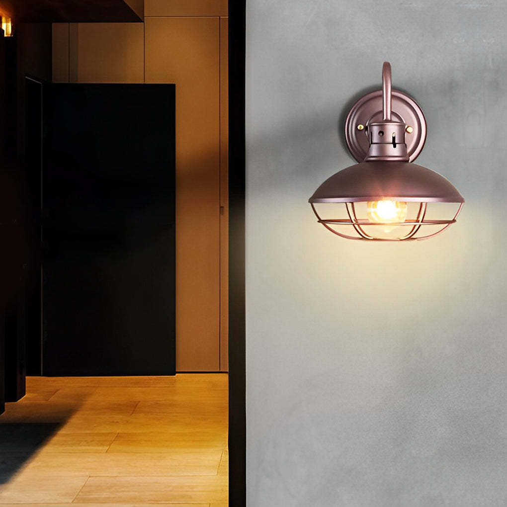 Retro Iron LED Waterproof Industrial Style Outdoor Wall Lights Wall Lamp-Lighom