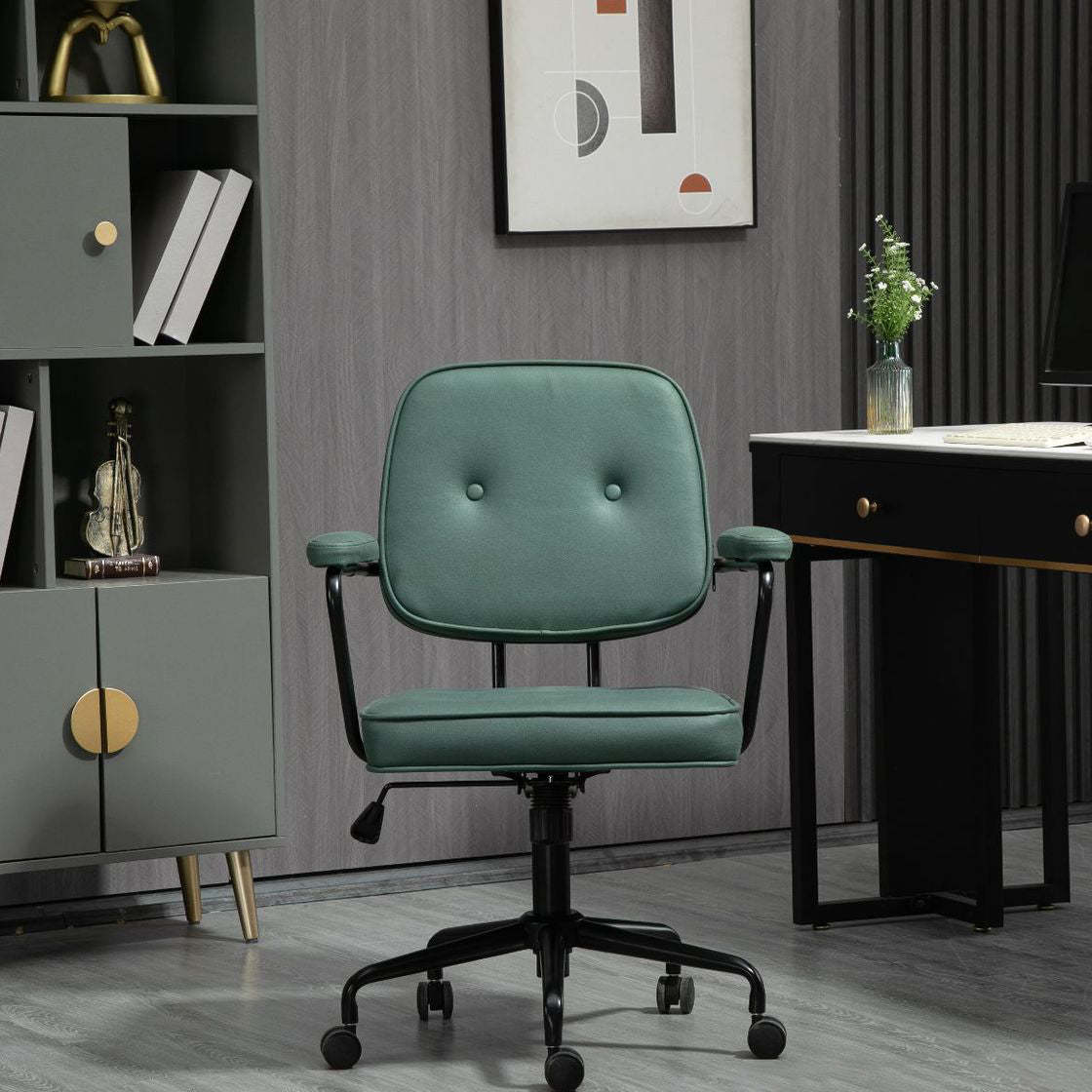 Scandinavian Fabric Wood Steel Nylon Desk Chair