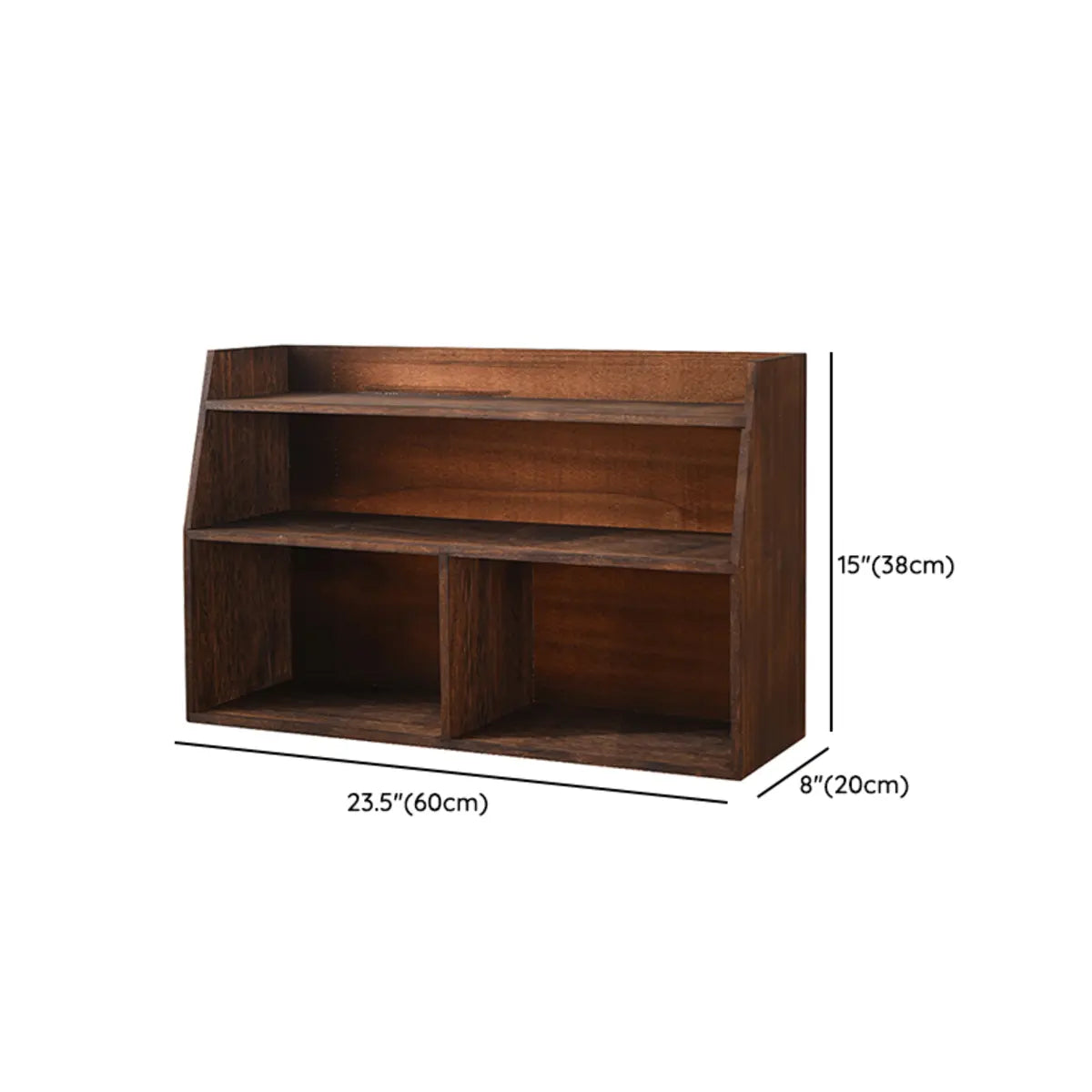 Brown Wood Small Storage China Cabinet