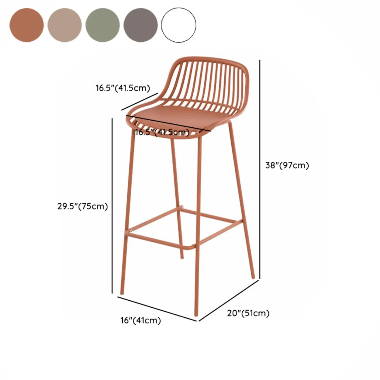 Sleek Mesh Low-Back Saddle Acrylic Bar Stool