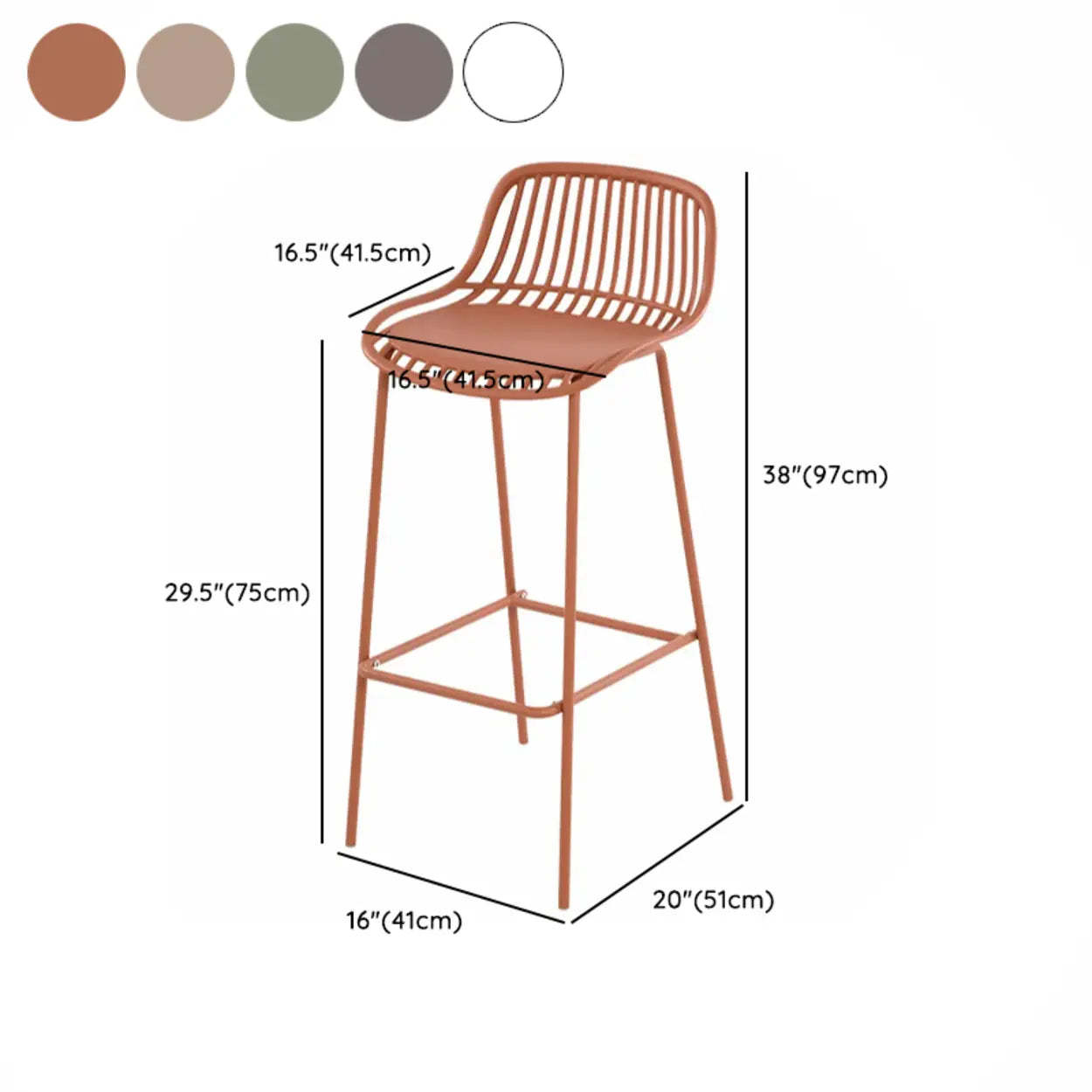 Sleek Mesh Low-Back Saddle Acrylic Bar Stool