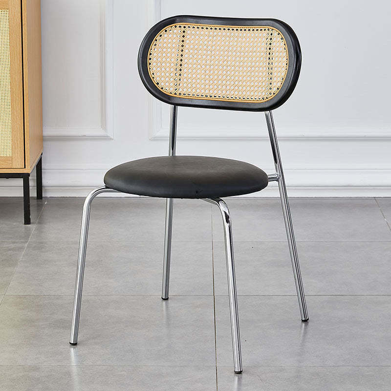 Black traditional arc dining chairs & benches — Electroplated
