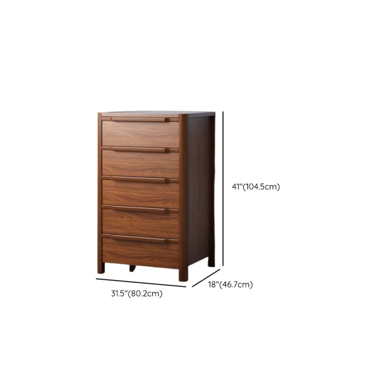 Brown Horizontal Wood 10-Drawer Dresser