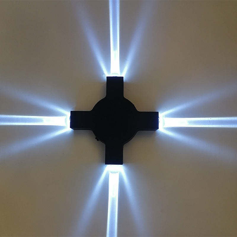 Creative Starlight Decorative LED Waterproof Black Modern Wall Lamp-Lighom