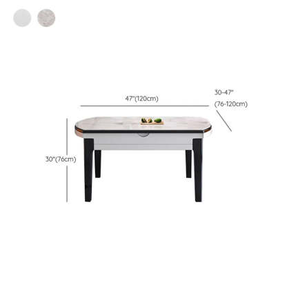 Modern Rectangular Stone Dining Table