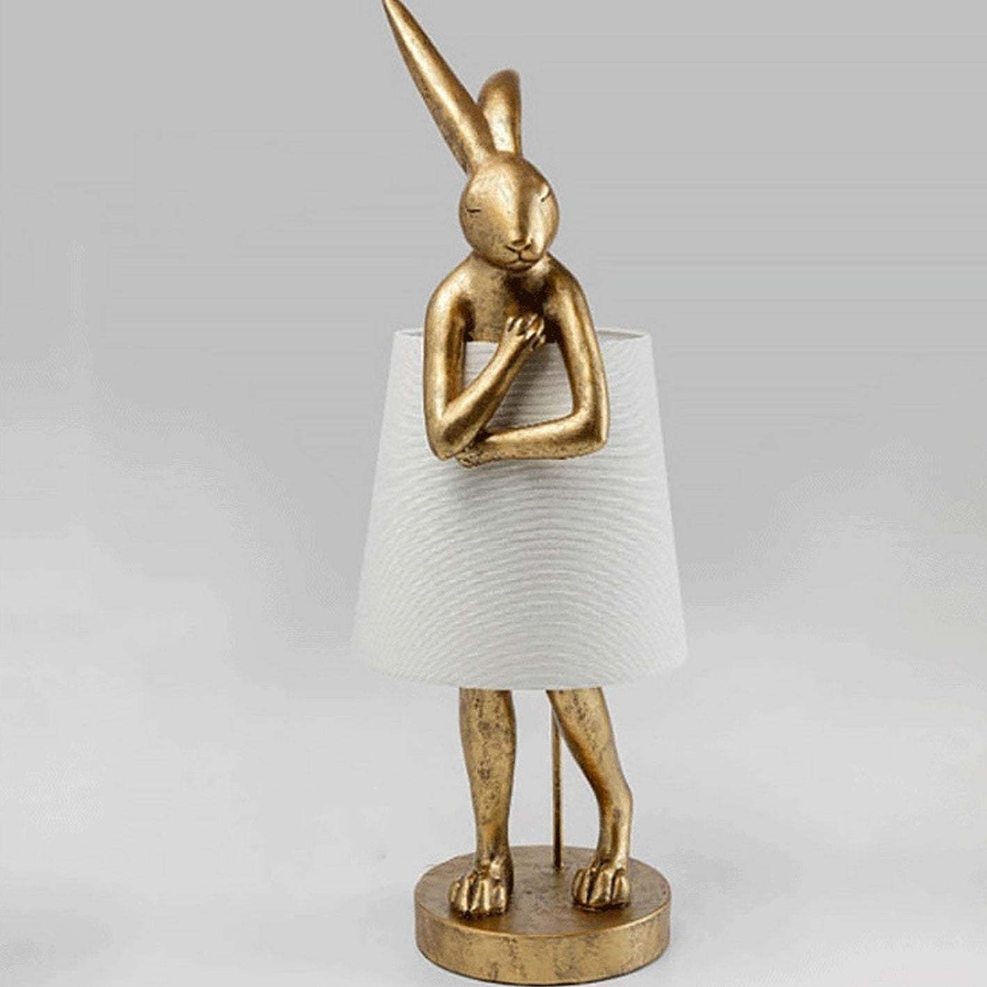 Nordic Apron Rabbit Resin Table Lamp