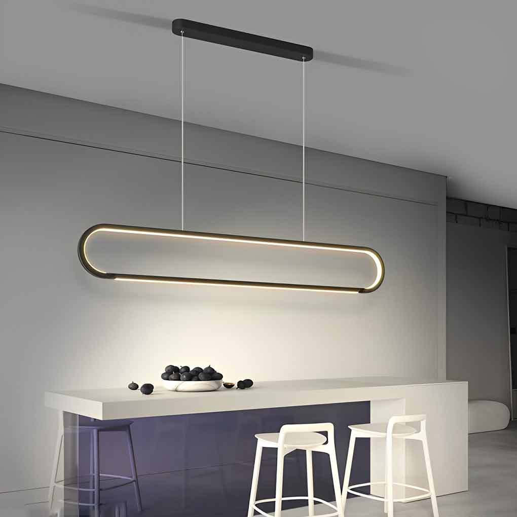 Minimalist Strip Dimmable LED Modern Chandelier