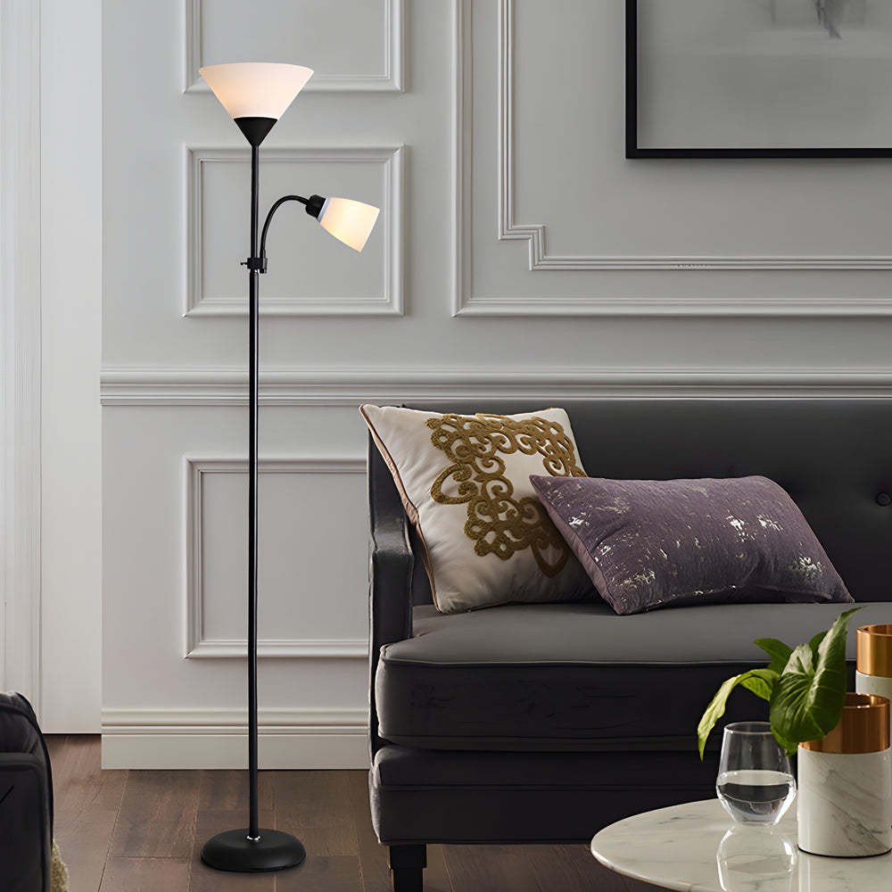 67 inch Modern Torchiere Uplight Floor Lamp with Adjustable Sidelight-Lighom