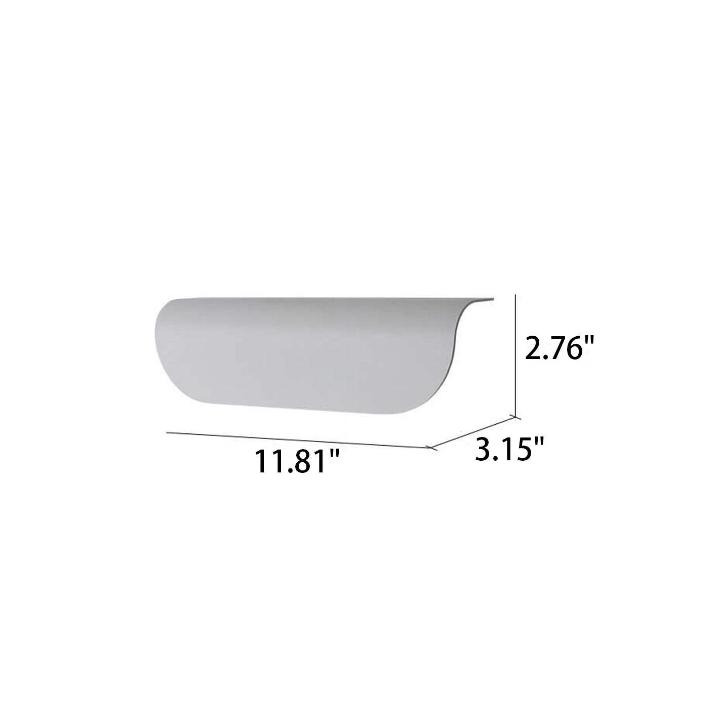 Modern Outdoor Curved LED Garden Wall Sconce