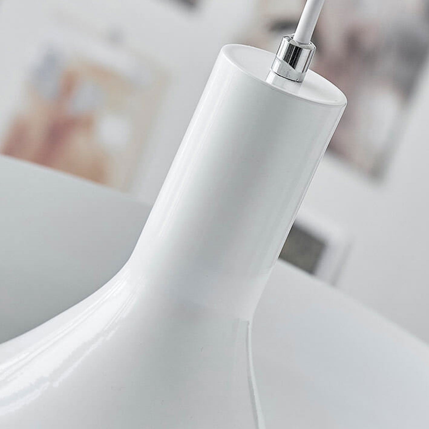 Nordic Minimalist UFO Metal Disc Pendant Light