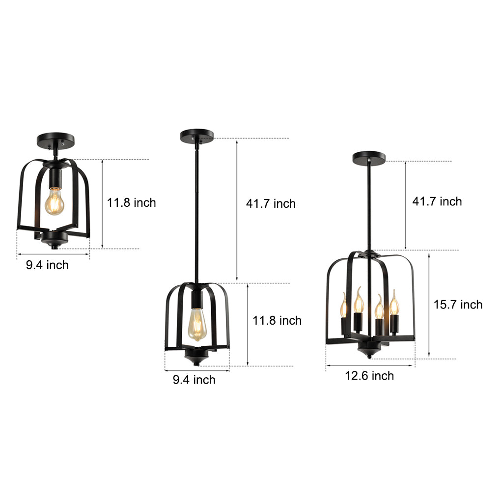 Iron Cage American Country Chandelier
