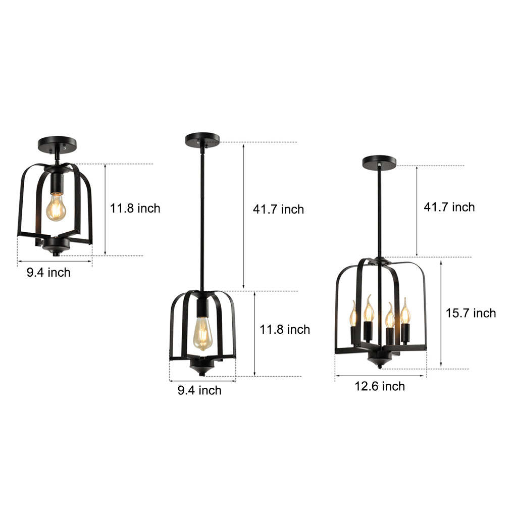 Iron Cage American Country Chandelier