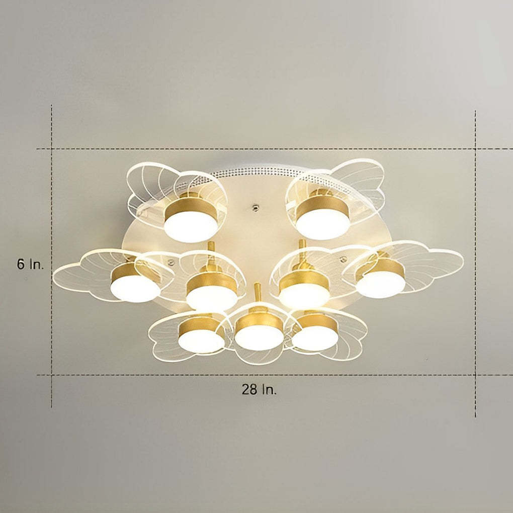 Acrylic Flower LED Nordic Flush Mount