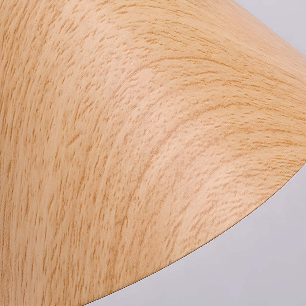 Cone Shaped Swing Arm Wall Sconces - 1-Light Wood Wall Mount Light-Lighom