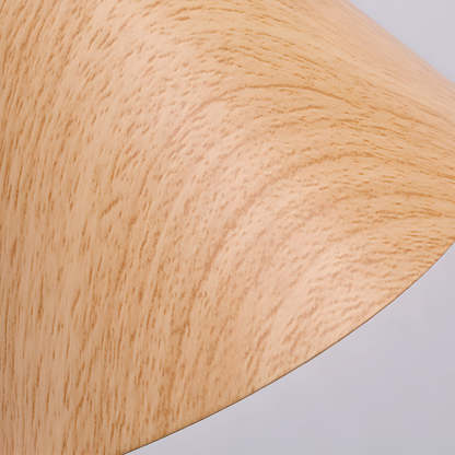 Cone Shaped Swing Arm Wall Sconces - 1-Light Wood Wall Mount Light-Lighom