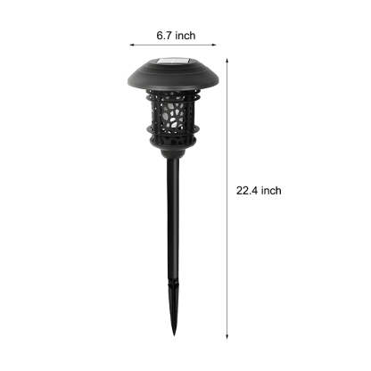 22.4-inch Solar Black Pathway Light with Stake-Lighom