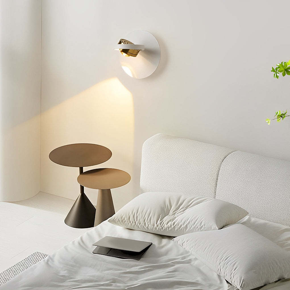 Round Square Creative Free Adjustable Direction Modern Wall Lights Fixture-Lighom