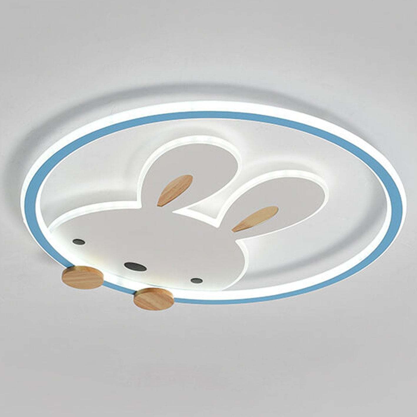 Modern Cartoon Rabbit LED Flush Mount Light