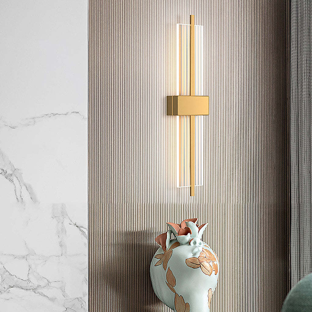 Rectangle Warm Postmodern Wall Sconce