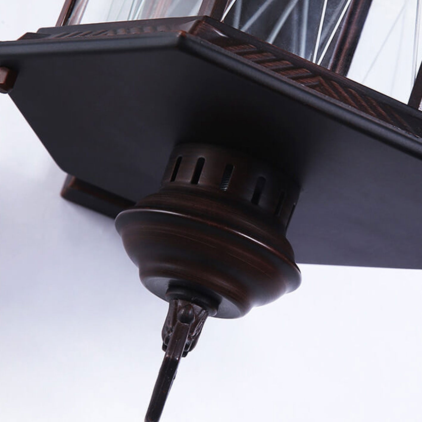 Modern wrought wall sconces in iron — Small (12"H / 220V-240V (UK/AU